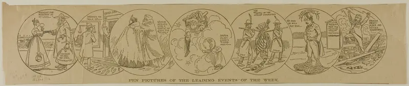 Pen Pictures of The Leading Events of the Week, from Chicago Tribune Wall Art by H. R. H. - High-Resolution Digital Print