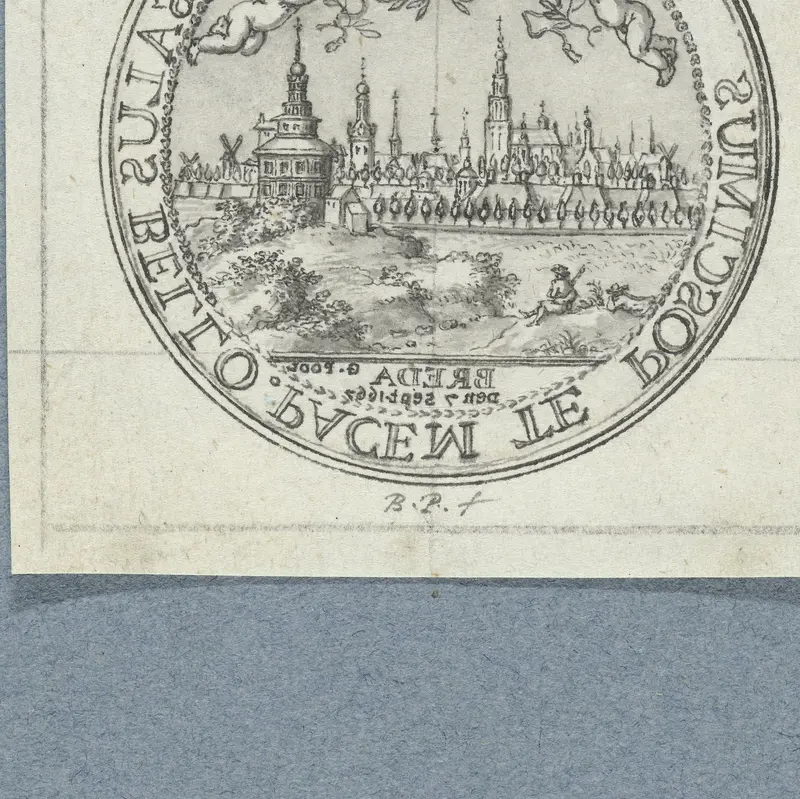 Penning op de Overtocht van Karel II in 1660 Wall Art by Bernard Picart - High-Resolution Digital Print