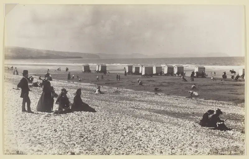 Pensarn Beach Wall Art by Francis Bedford - High-Resolution Digital Print