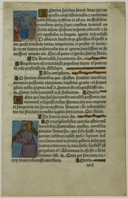 Pentecost and Christ Carrying the Cross Wall Art by Unknown artist - High-Resolution Digital Print