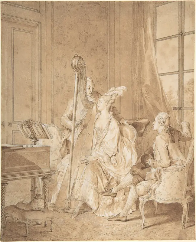 Perfect Harmony Wall Art by Jean Michel Moreau le Jeune - High-Resolution Digital Print