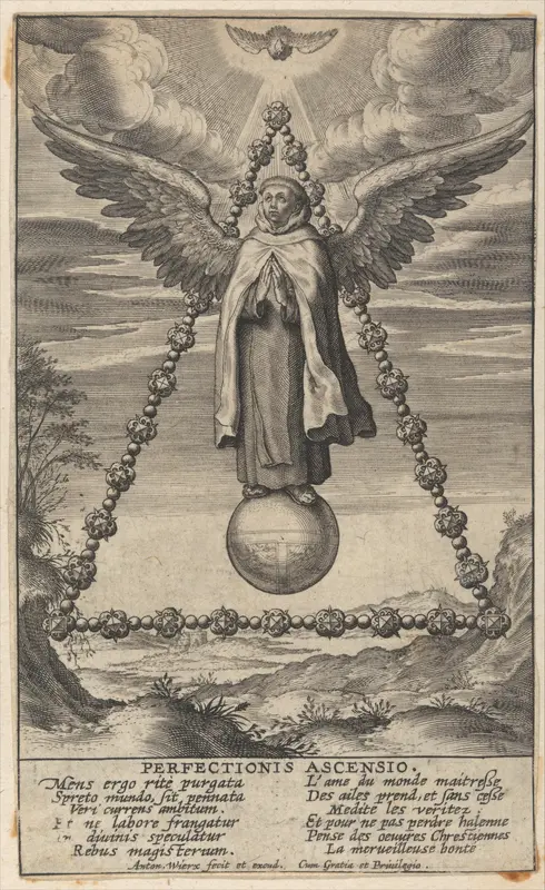 Perfectionis Ascensio from The Life of Saint John of the Cross Wall Art by Antonius Wierix III - High-Resolution Digital Print