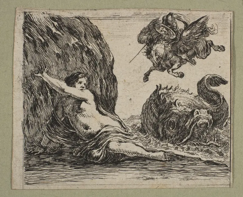 Persée et Andromede Wall Art by Stefano della Bella - High-Resolution Digital Print