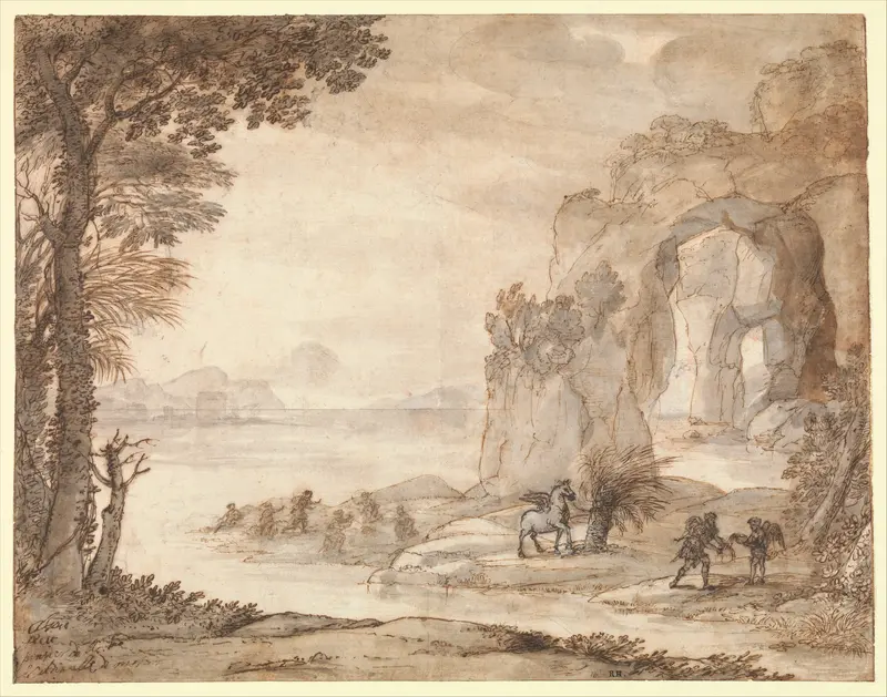 Perseus and the Origin of Coral Wall Art by Claude Lorrain (Claude Gellée) - High-Resolution Digital Print