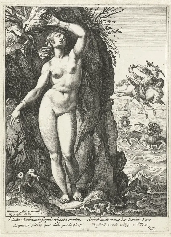 Perseus en Andromeda Wall Art by Hendrick Goltzius - High-Resolution Digital Print