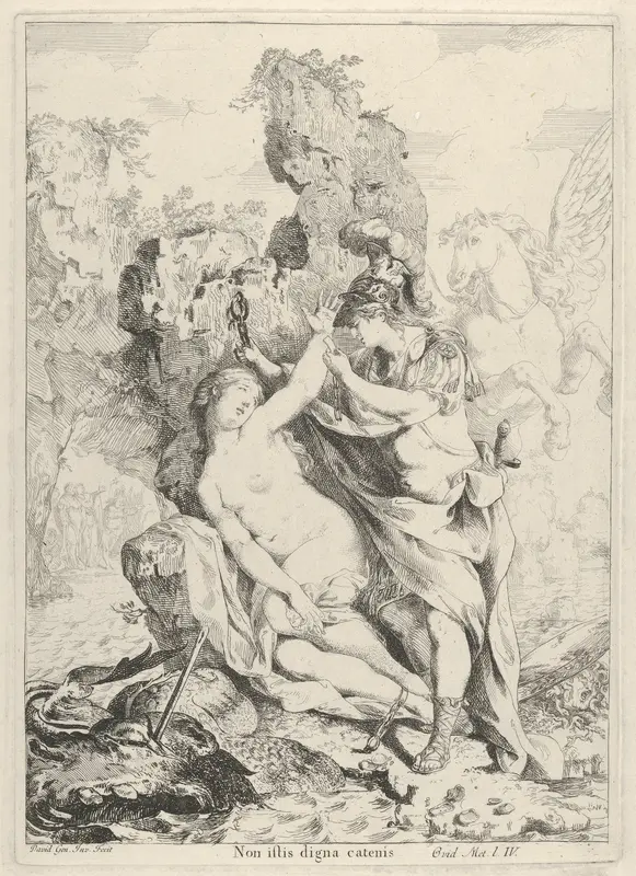 Perseus Saving Andromeda Wall Art by Giovanni David - High-Resolution Digital Print