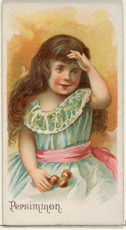 Persimmon, from the Fruits series (N12) for Allen & Ginter Cigarettes Brands Wall Art by Allen & Ginter - High-Resolution Digital Print