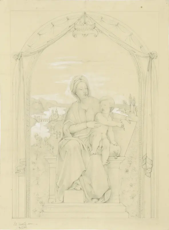 Personificatie van de Onderrichting Wall Art by Frans Louis Stracké - High-Resolution Digital Print