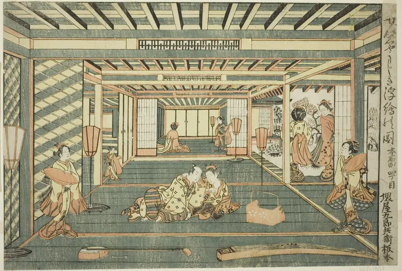 Perspective Picture of a Large Room (Senjojiki uki-e no zu)