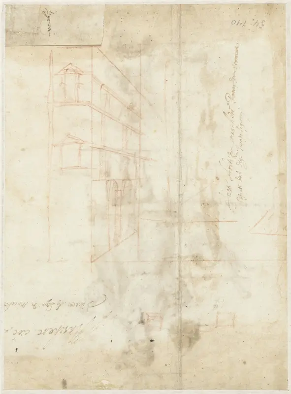 Perspectivische studies van een gebouw Wall Art by anonymous - High-Resolution Digital Print