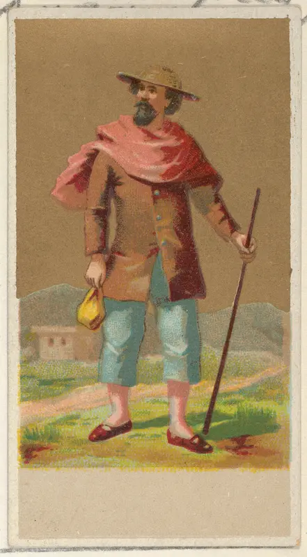 Peru, from the Natives in Costume series (N16), Teofani Issue, for Allen & Ginter Cigarettes Brands Wall Art by Allen & Ginter - High-Resolution Digital Print