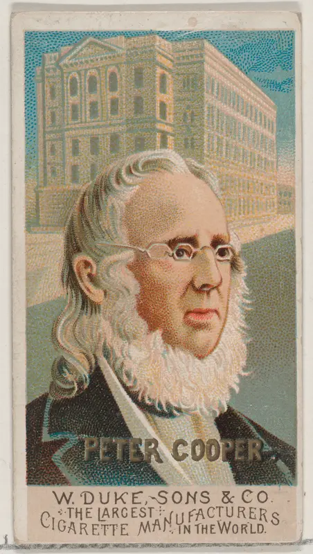 Peter Cooper, from the series Great Americans (N76) for Duke brand cigarettes Wall Art by W. Duke, Sons & Co. - High-Resolution Digital Print