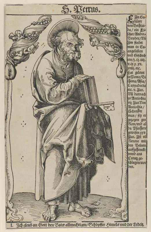 Peter from Christ, the Apostles and St. Paul Wall Art by Lucas Cranach the Elder - High-Resolution Digital Print