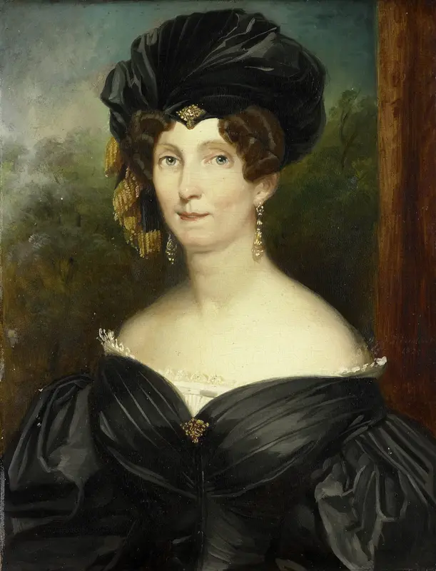 Petronella de Lange (1779-1835). Echtgenote van Jonkheer Theodorus Frederik van Capellen Wall Art by Jacob Joseph Eeckhout - High-Resolution Digital Print