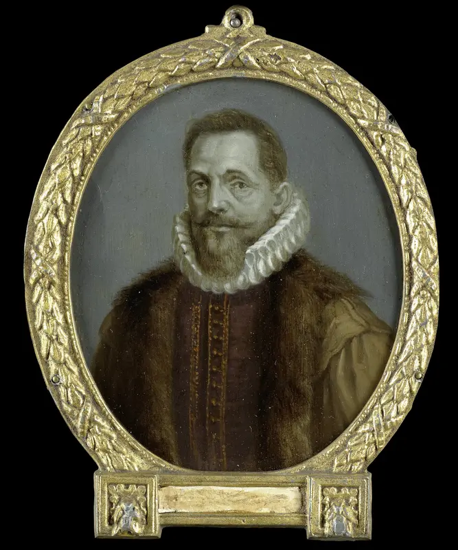 Petrus Bertius (1565-1629). Hoogleraar te Leiden Wall Art by Arnoud van Halen - High-Resolution Digital Print