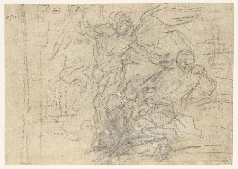Petrus in de gevangenis door de engel bezocht (?) Wall Art by Antoine Coypel - High-Resolution Digital Print