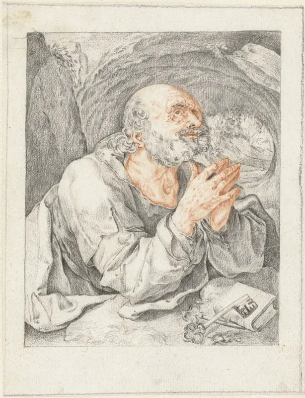 Petrus in gebed Wall Art by anonymous - High-Resolution Digital Print