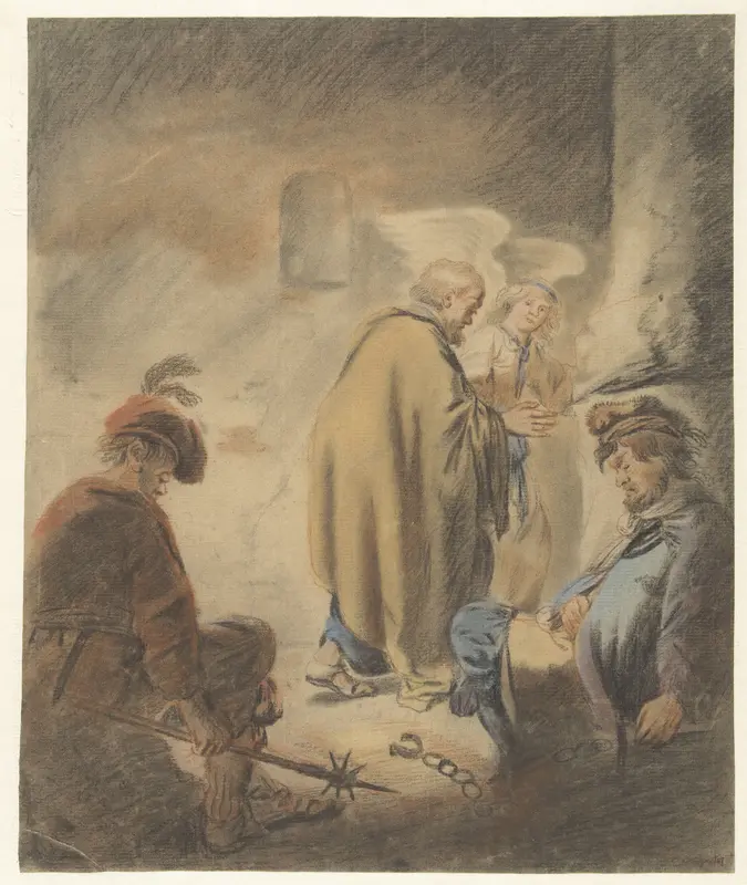 Petrus uit de gevangenis bevrijd Wall Art by Unknown - High-Resolution Digital Print