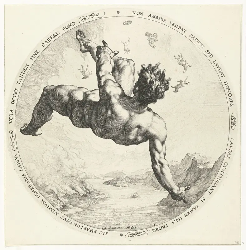 Phaëton Wall Art by Hendrick Goltzius - High-Resolution Digital Print