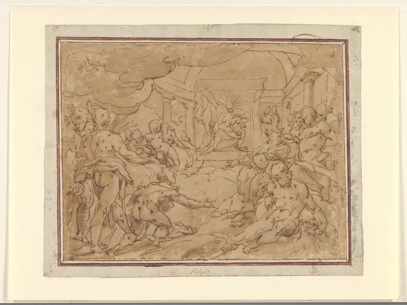 Phaëton vraagt Apollo om de zonnewagen Wall Art by Unknown - High-Resolution Digital Print