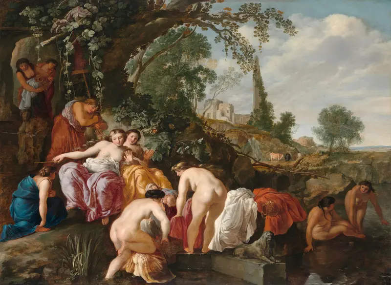 Pharaoh’s Daughter Discovers Moses in the Rush Basket Wall Art by Unknown - High-Resolution Digital Print