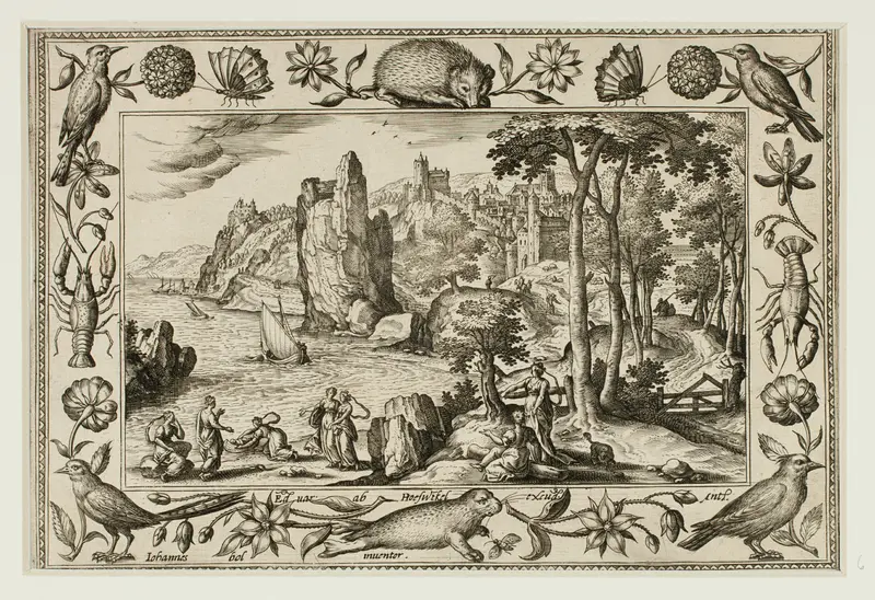 Pharaoh's Daughter Finding Moses, from Landscapes with Old and New Testament Scenes and Hunting Scenes