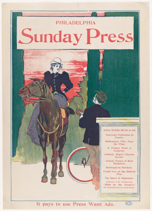 Philadelphia Sunday Press: November 10th Wall Art by George Reiter Brill - High-Resolution Digital Print