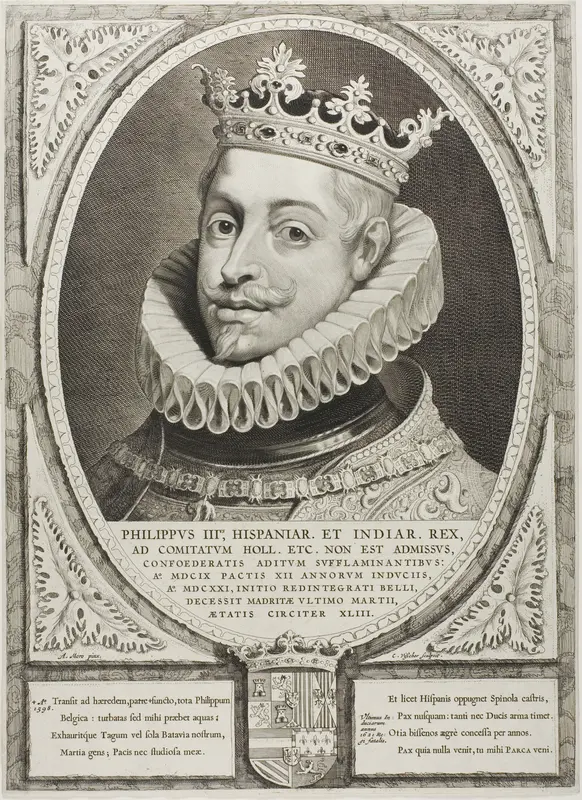 Philip III, King of Spain, from Principes Hollandiae, Zelandiae, et Frisiae