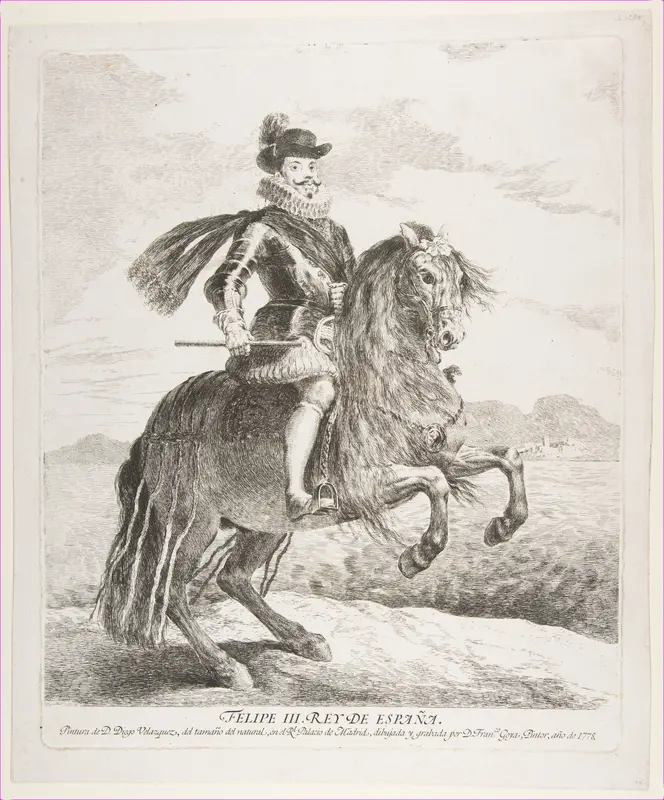 Philip III, King of Spain on horseback, after Velázquez