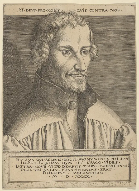 Philip Melanchthon Wall Art by Heinrich Aldegrever - High-Resolution Digital Print