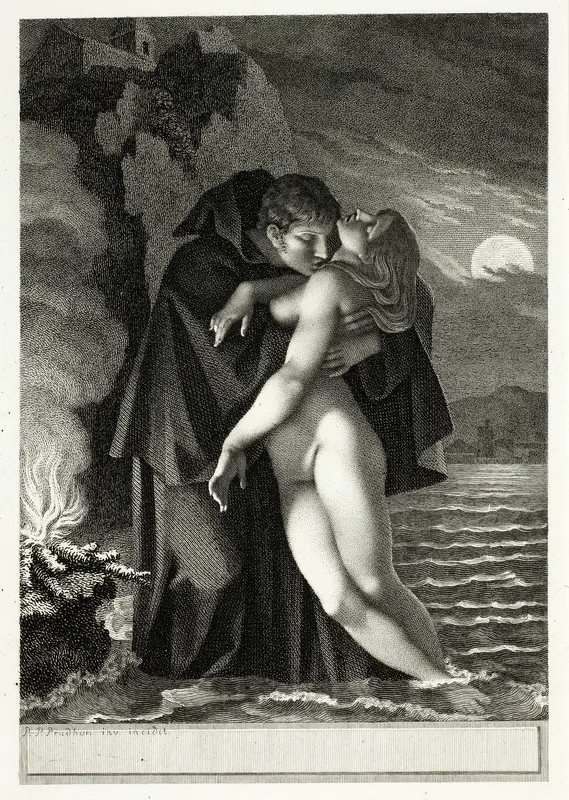 Phrosine and Mélidore Wall Art by Pierre Paul Prud'hon - High-Resolution Digital Print