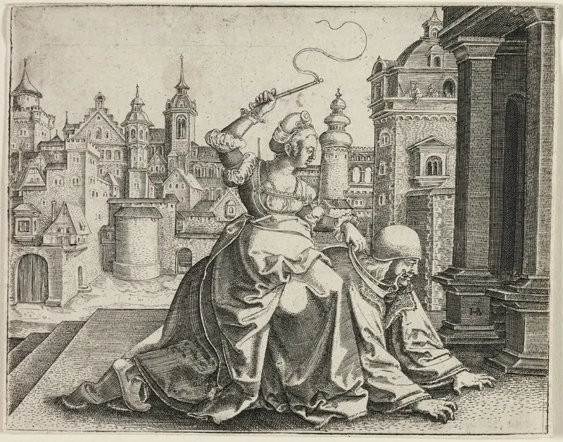 Phyllis and Aristotle Wall Art by Hans Brosamer - High-Resolution Digital Print