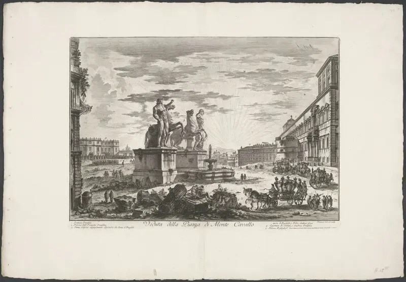 Piazza del Quirinale te Rome Wall Art by Unknown - High-Resolution Digital Print