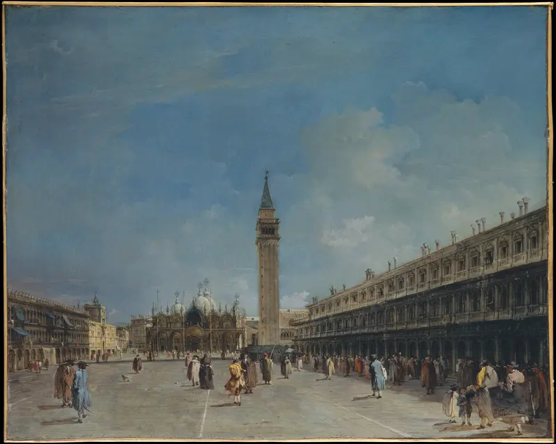 Piazza San Marco Wall Art by Francesco Guardi - High-Resolution Digital Print