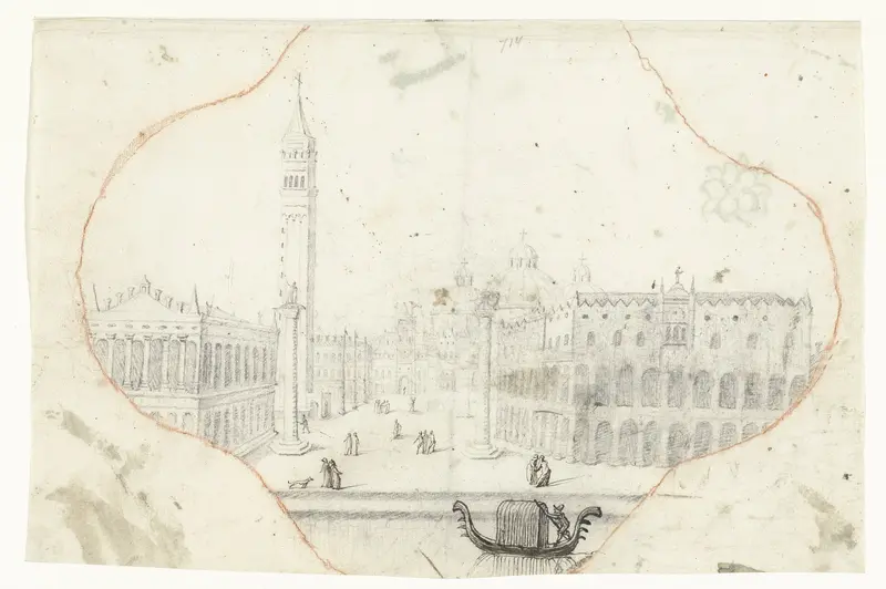 Piazza San Marco in Venetië Wall Art by Moses ter Borch - High-Resolution Digital Print