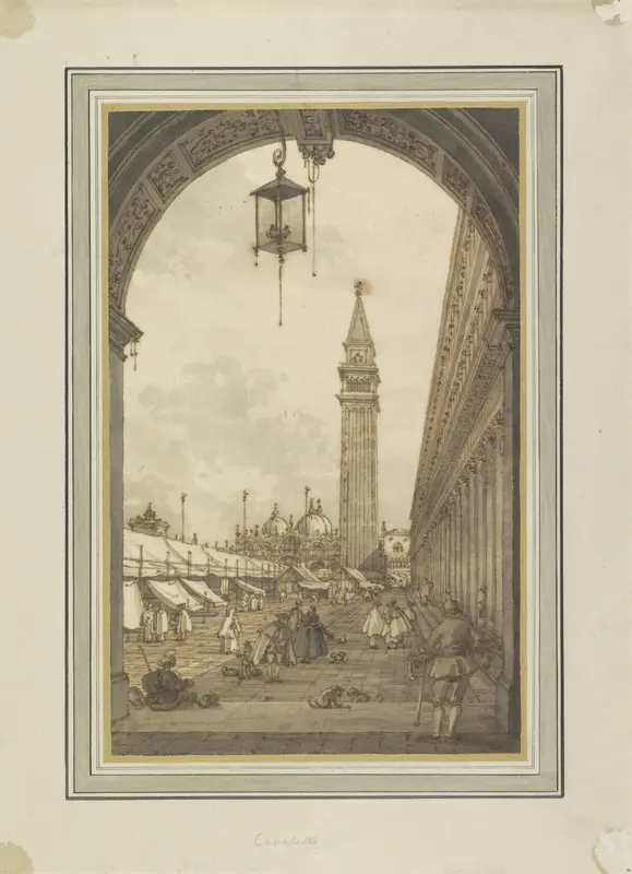 Piazza San Marco, Venetië, gezien vanuit het zuidwesten Wall Art by Canaletto - High-Resolution Digital Print