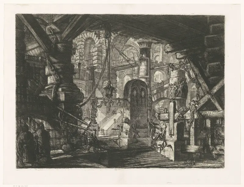 Pier met kettingen Wall Art by Giovanni Battista Piranesi - High-Resolution Digital Print