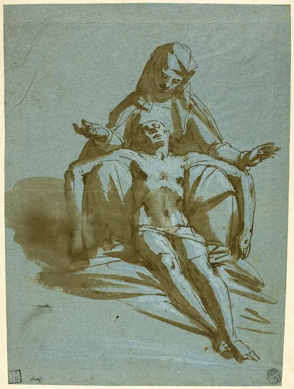 Pietà Wall Art by Luca Cambiaso - High-Resolution Digital Print