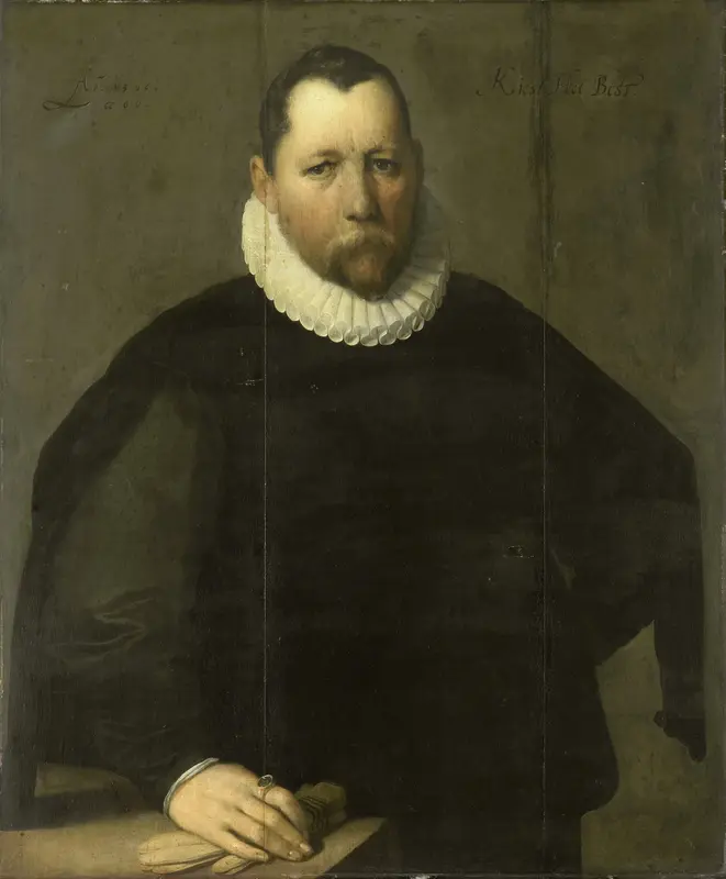 Pieter Jansz Kies (c 1536-97). Burgomaster of Haarlem Wall Art by Cornelis Cornelisz. van Haarlem - High-Resolution Digital Print