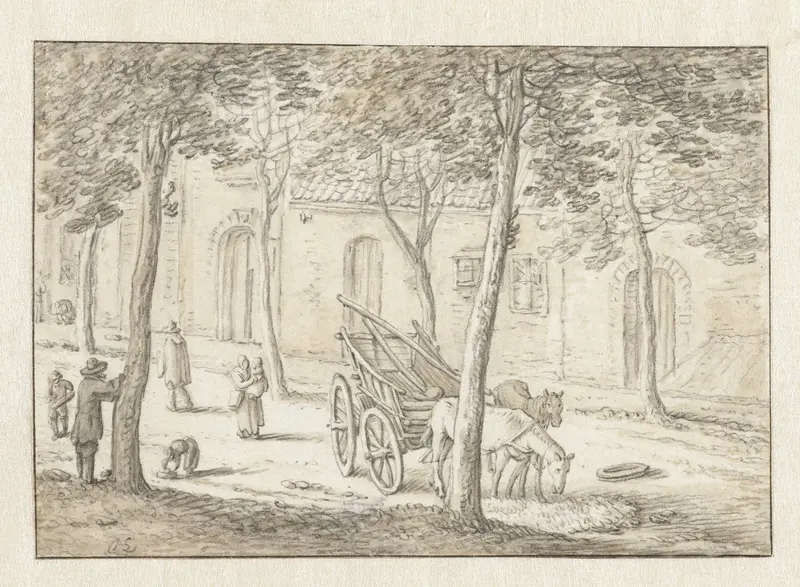 Pieterskerkhof te Utrecht Wall Art by Herman Saftleven - High-Resolution Digital Print