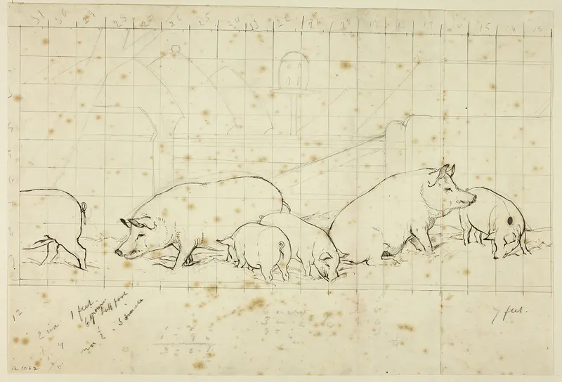 Pigs Wall Art by Henry Stacy Marks - High-Resolution Digital Print
