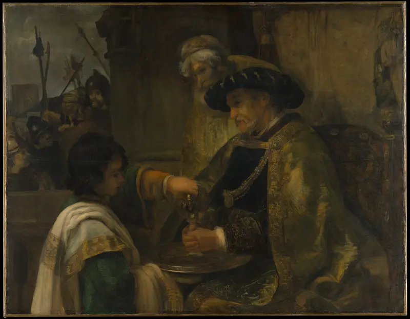 Pilate Washing His Hands Wall Art by Rembrandt - High-Resolution Digital Print