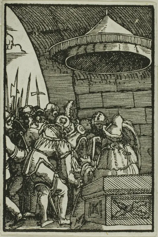 Pilate Washing His Hands, from The Fall and Redemption of Man Wall Art by Albrecht Altdorfer - High-Resolution Digital Print