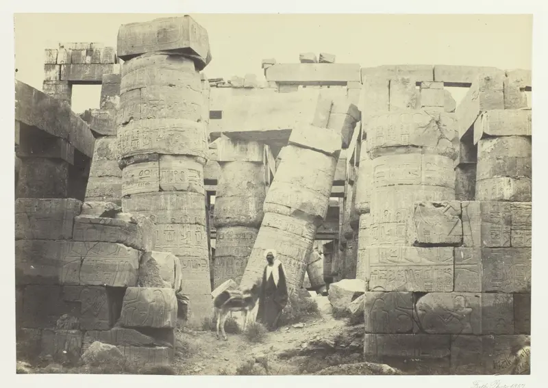 Pillars in the Great Hall, Karnac
