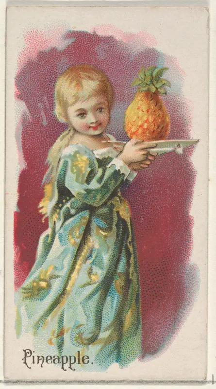 Pineapple, from the Fruits series (N12) for Allen & Ginter Cigarettes Brands Wall Art by Allen & Ginter - High-Resolution Digital Print