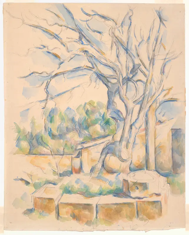 Pistachio Tree at Château Noir Wall Art by Paul Cezanne - High-Resolution Digital Print