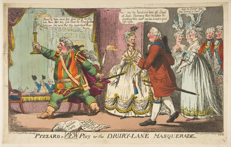 Pizzaro a New Play or the Drury-Lane Masquerade Wall Art by Anonymous, British, 18th century - High-Resolution Digital Print