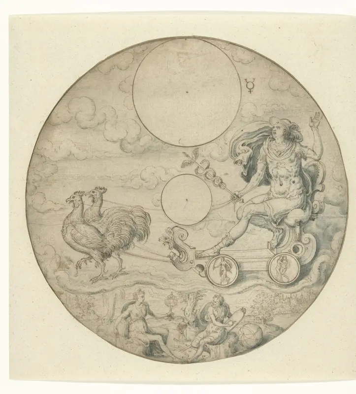 Planeet Mercurius Wall Art by Hans Collaert (I) - High-Resolution Digital Print