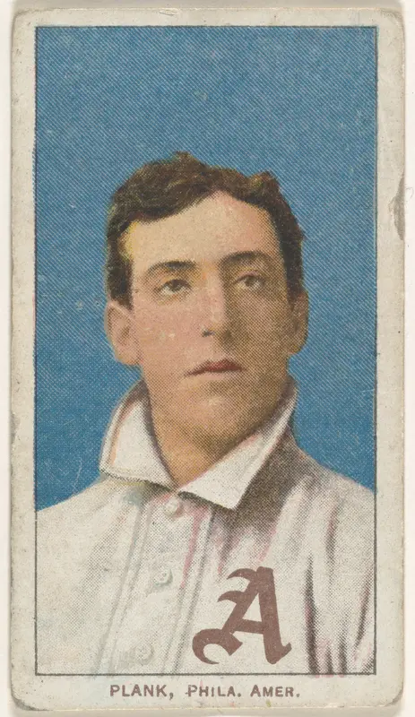 Plank, Philadelphia, American League, from the White Border series (T206) for the American Tobacco Company Wall Art by American Tobacco Company - High-Resolution Digital Print