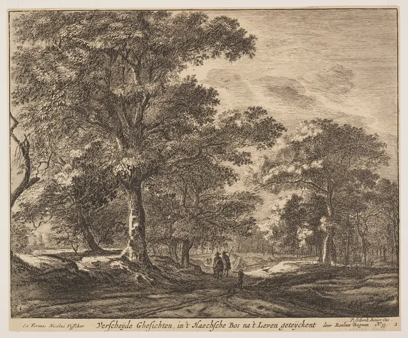 Plate 1, from Six Views in the Wood of The Hague (Verscheÿde Ghesichten) Wall Art by Roelant Roghman - High-Resolution Digital Print